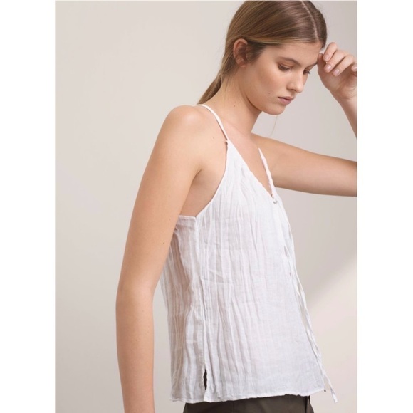 COMMUNITY | NWT Elgin Blouse Linen Cotton White Size XXS Aritzia - Picture 2 of 9